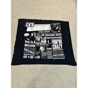 Vintage 80s Guns‎ N Roses Tapestry Banner Black